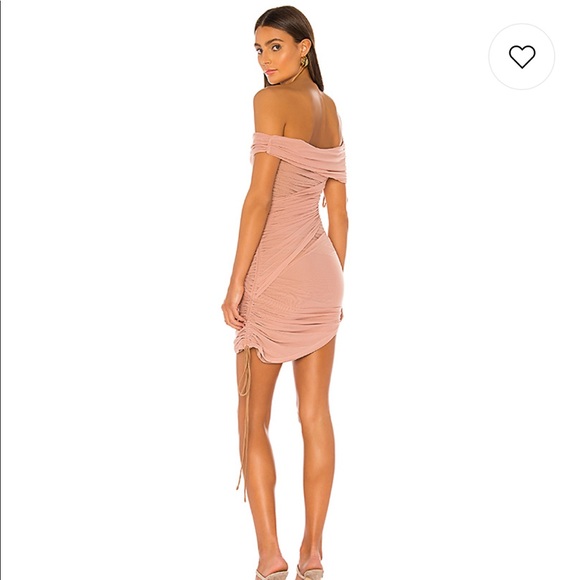 Revolve Majorelle Rushed Dress in Nude - Picture 2 of 3